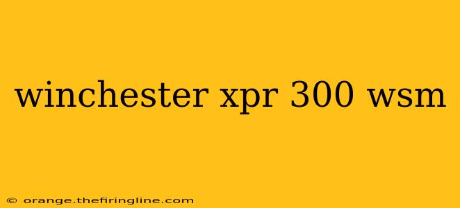 winchester xpr 300 wsm