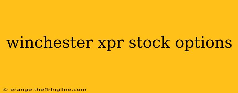 winchester xpr stock options